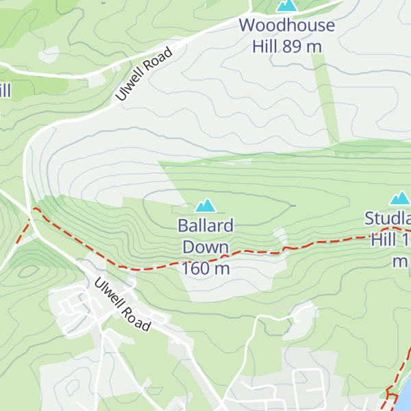 Map of Ballard Down
