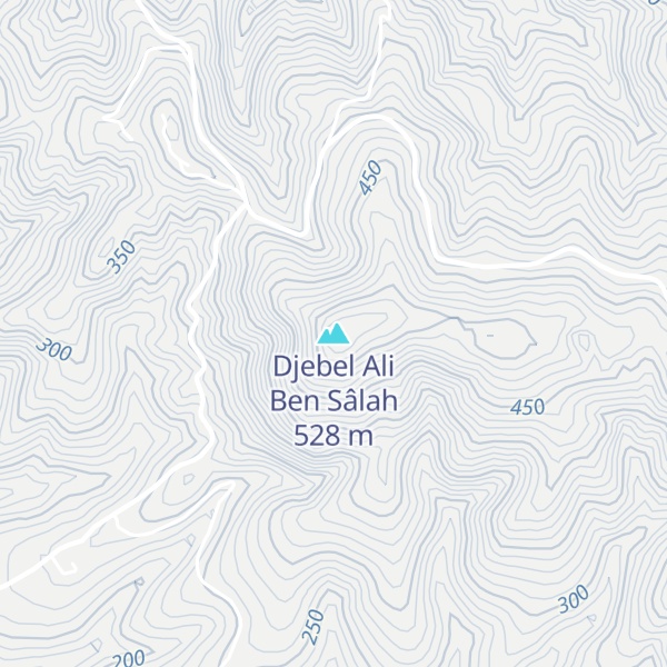 Map of Djebel Ali Ben Sâlah