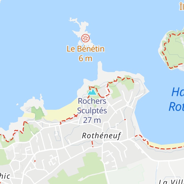 Map of Rochers Sculptés
