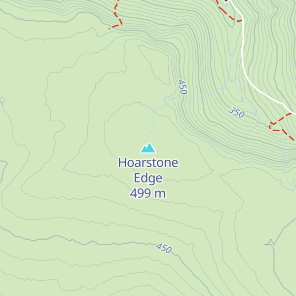 Map of Hoarstone Edge