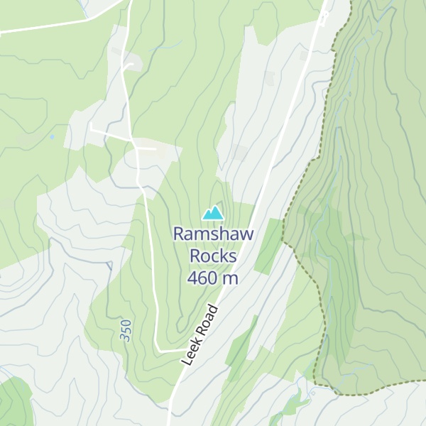 Map of Ramshaw Rocks
