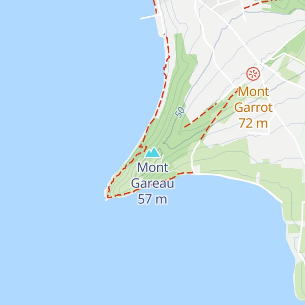 Map of Mont Gareau