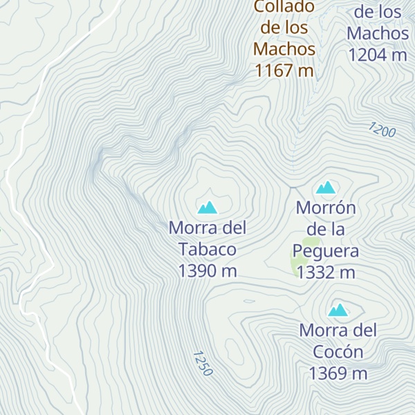 Map of Morra del Tabaco
