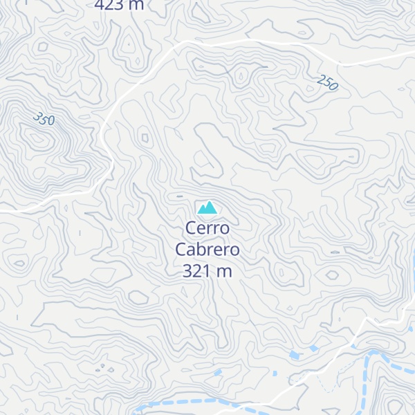 Map of Cerro Cabrero