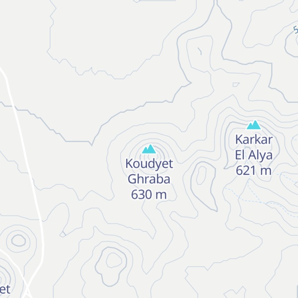 Map of Koudyet Ghraba