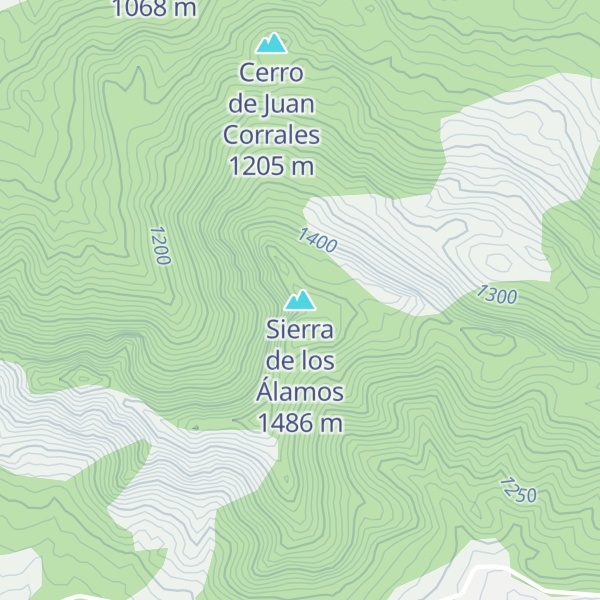Map of Sierra de los Álamos