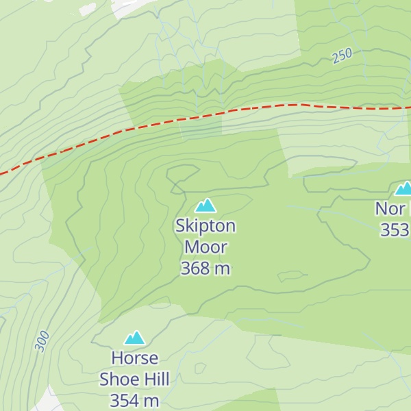 Map of Skipton Moor