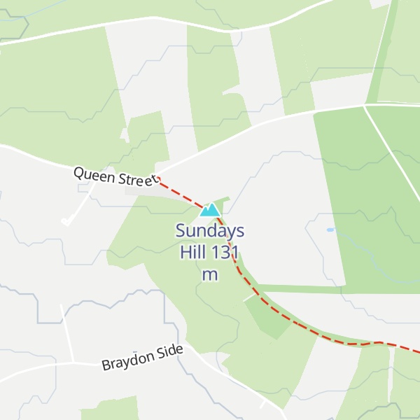Map of Sundays Hill