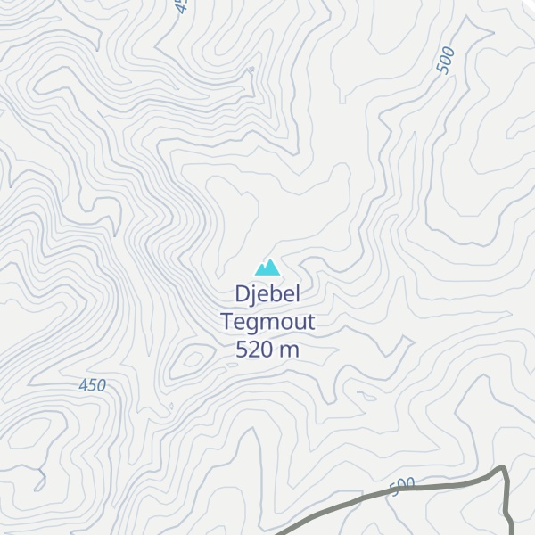 Map of Djebel Tegmout