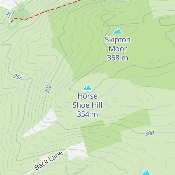 Map of Horse Shoe Hill