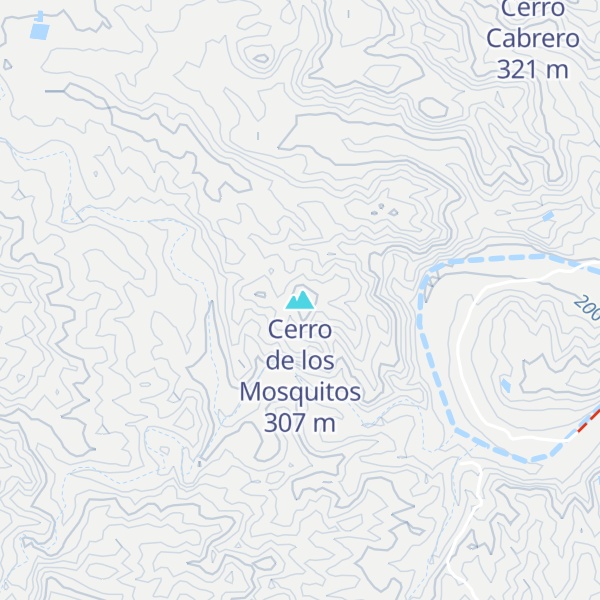 Map of Cerro de los Mosquitos