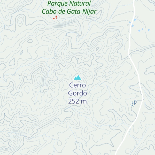 Map of Cerro Gordo