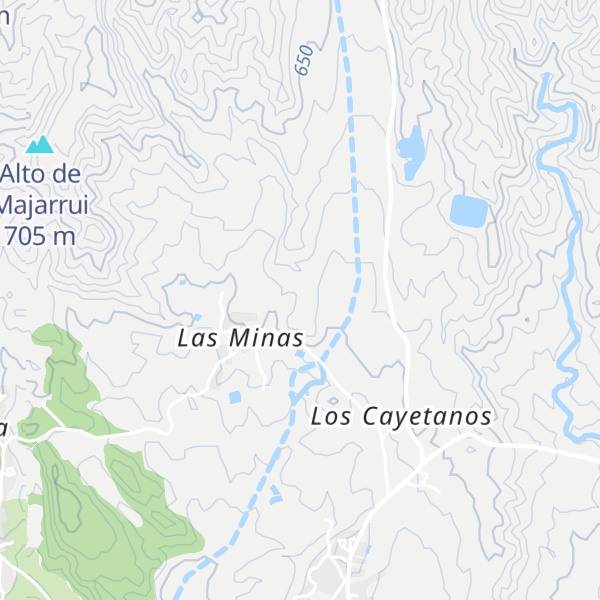 Map of Pico de Las Minas