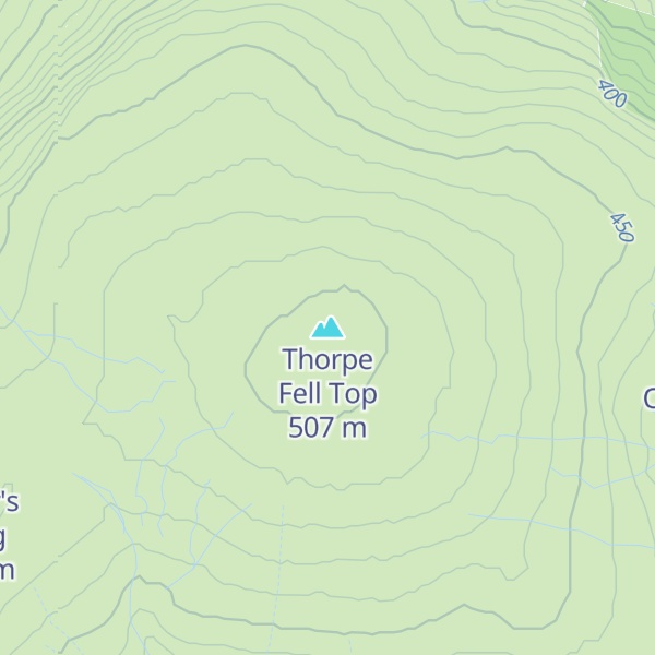 Map of Thorpe Fell Top