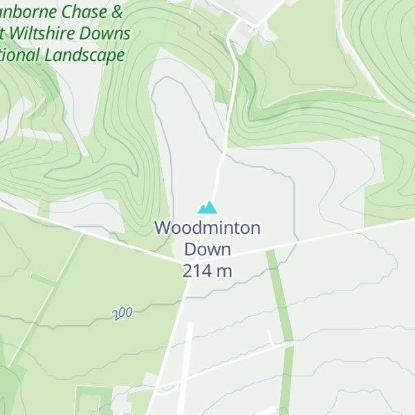Map of Woodminton Down