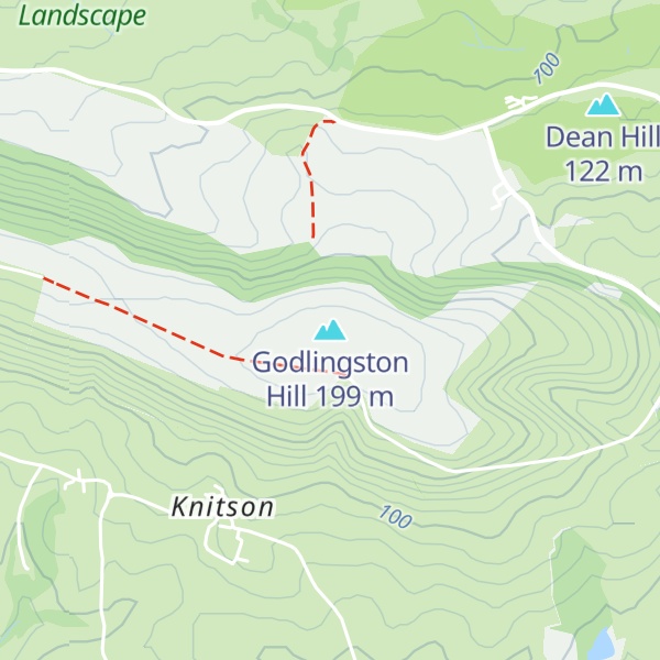 Map of Godlingston Hill