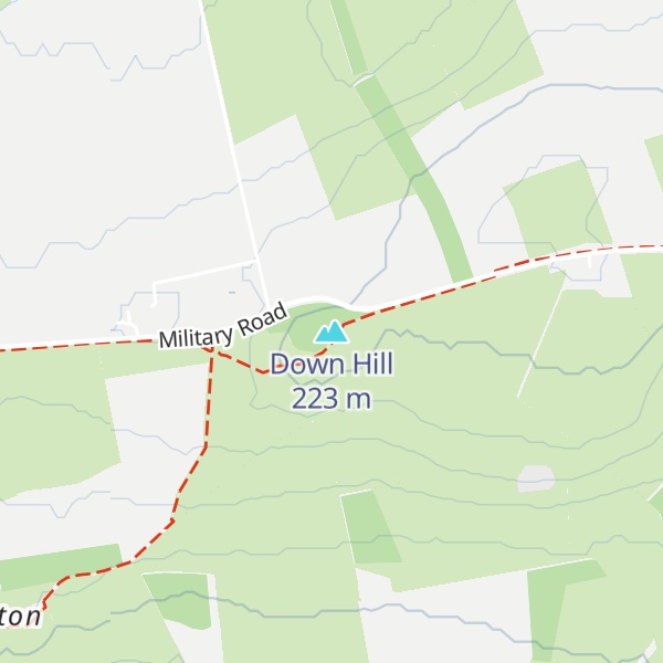 Map of Down Hill