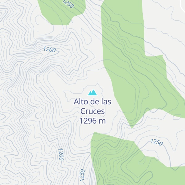 Map of Alto de las Cruces