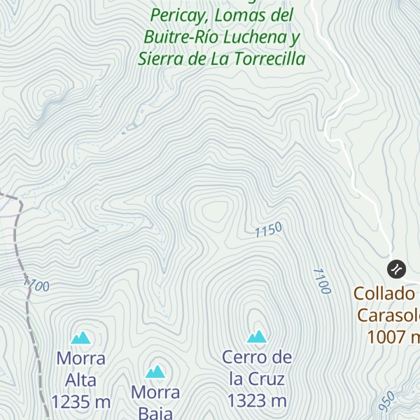 Map of Cerro de los Hornachos