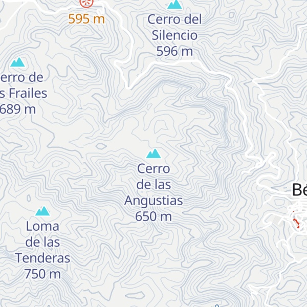 Map of Cerro de las Angustias