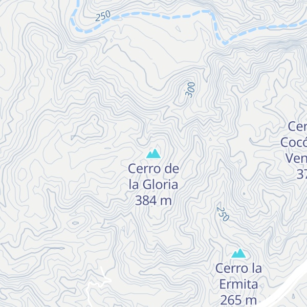 Map of Cerro de la Gloria