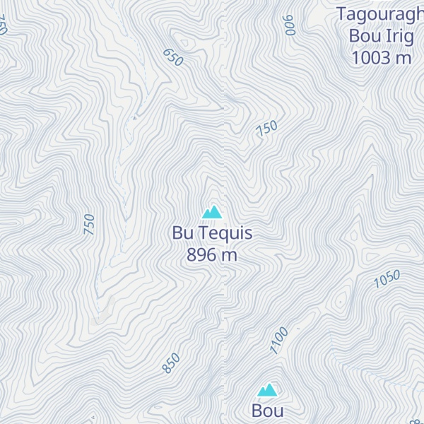 Map of Bu Tequis