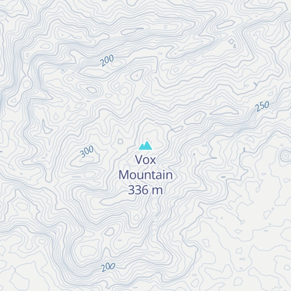 Map of Vox Mountain