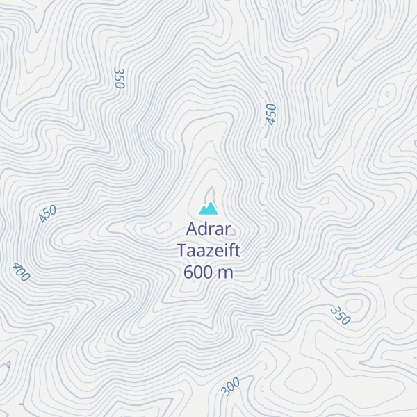 Map of Adrar Taazeift