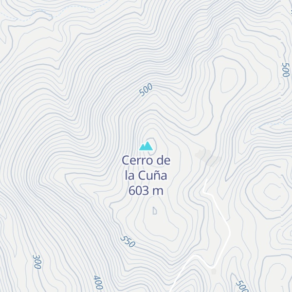 Map of Cerro de la Cuña
