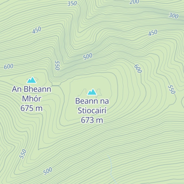 Map of Beann na Stiocairí