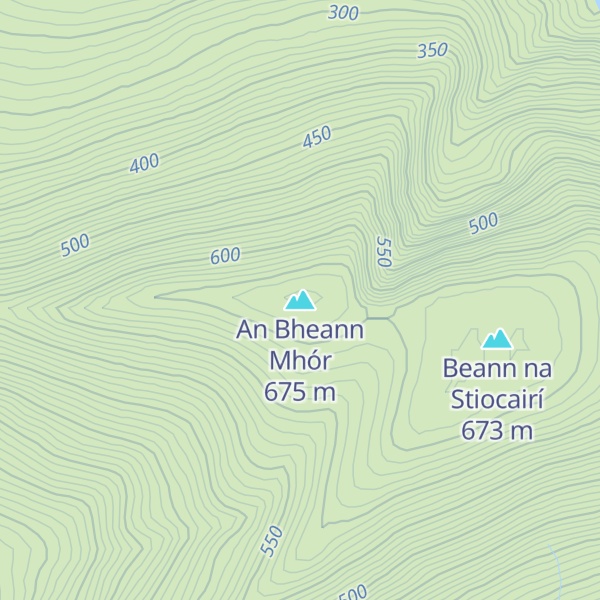 Map of An Bheann Mhór