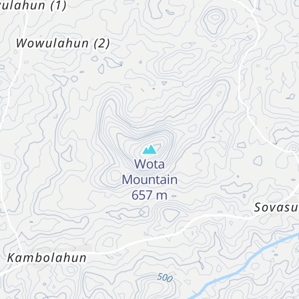 Map of Wota Mountain