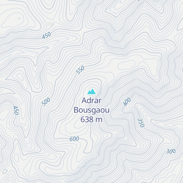 Map of Adrar Bousgaou
