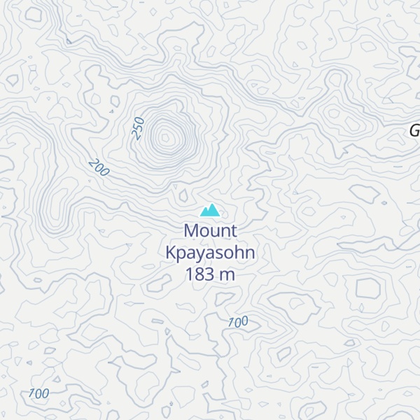 Map of Mount Kpayasohn
