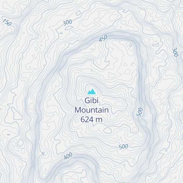 Map of Gibi Mountain