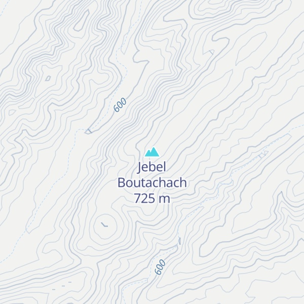 Map of Jebel Boutachach