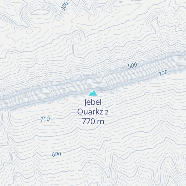 Map of Jebel Ouarkziz