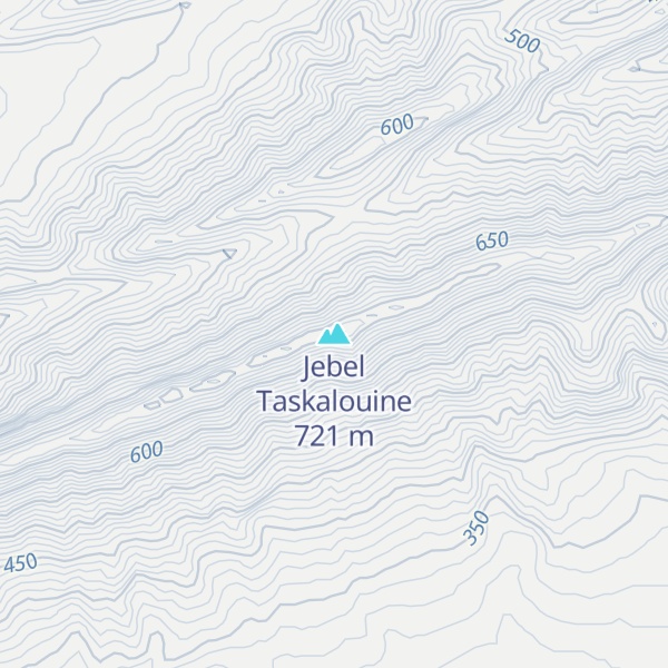 Map of Jebel Taskalouine