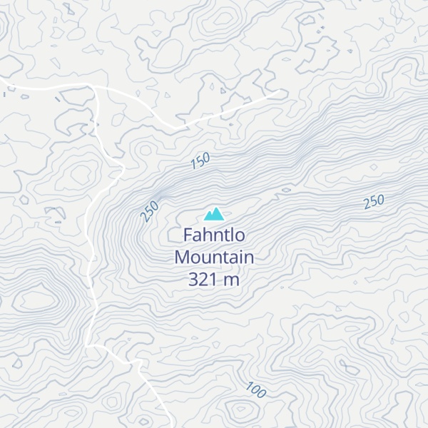 Map of Fahntlo Mountain