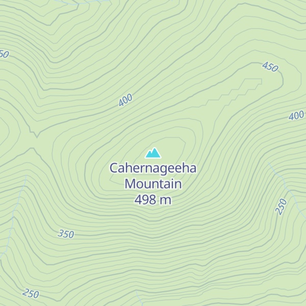 Map of Cahernageeha Mountain