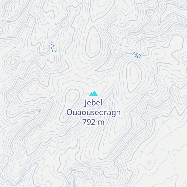 Map of Jebel Ouaousedragh