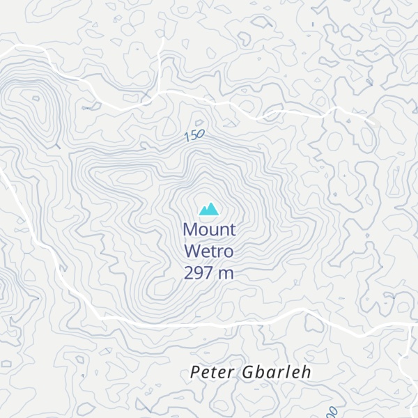 Map of Mount Wetro