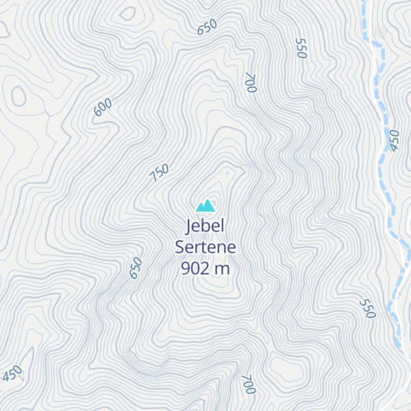 Map of Jebel Sertene