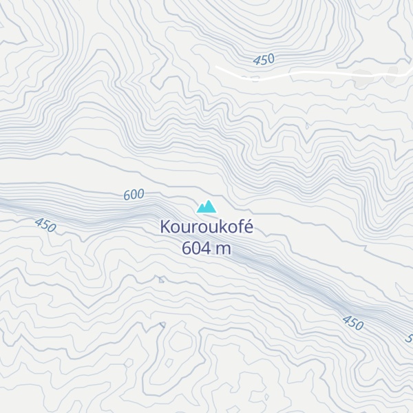Map of Kouroukofé
