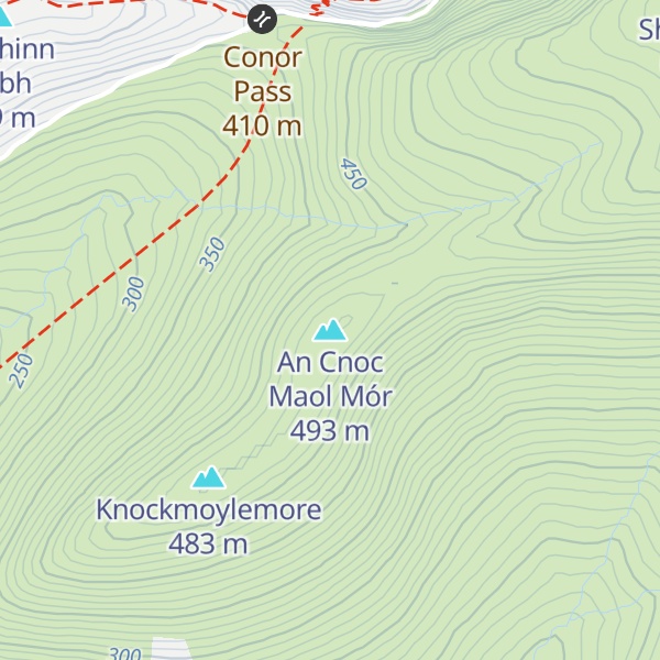 Map of An Cnoc Maol Mór