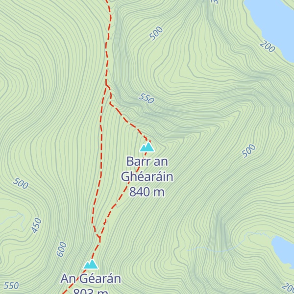 Map of Barr an Ghéaráin