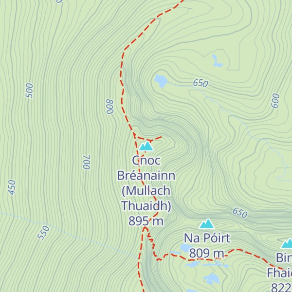 Map of Cnoc Bréanainn (Mullach Thuaidh)