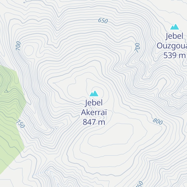 Map of Jebel Guir