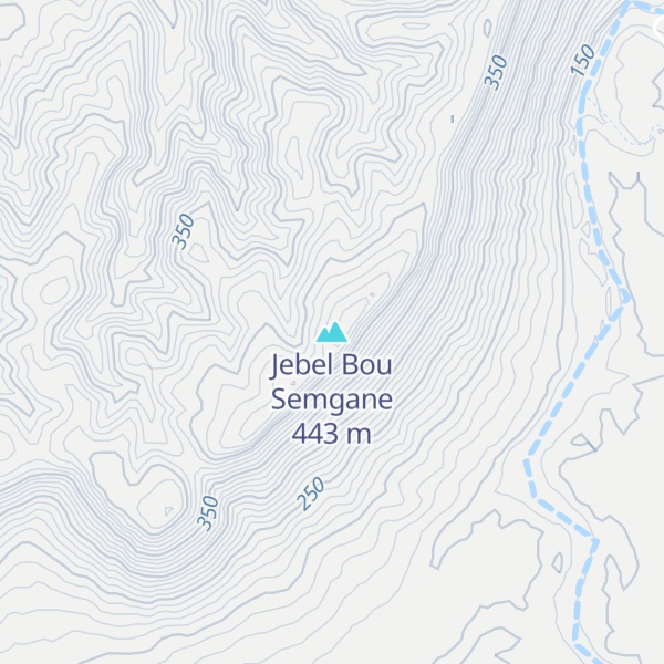 Map of Jebel Bou Semgane