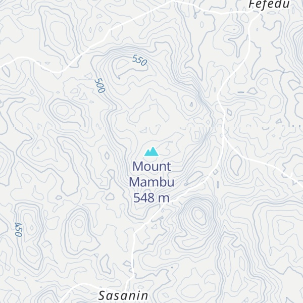 Map of Mount Mambu